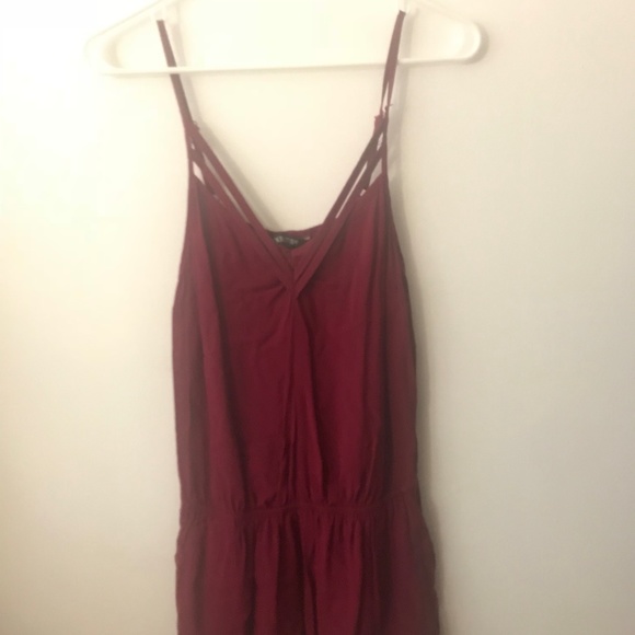 Express Burgundy Romper - Picture 1 of 4